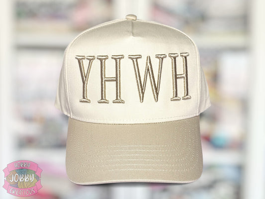 Custom YHWH 3D Puff Embroidered Hat