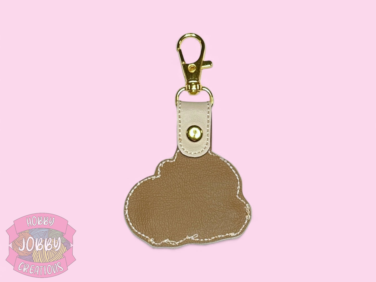 Capybara Embroidered Keychain