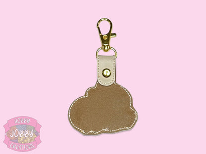 Capybara Embroidered Keychain