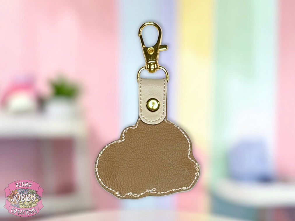 Capybara Embroidered Keychain