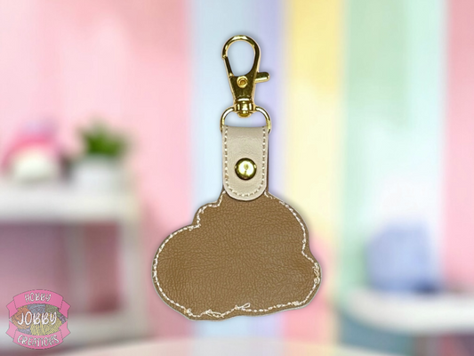 Capybara Embroidered Keychain