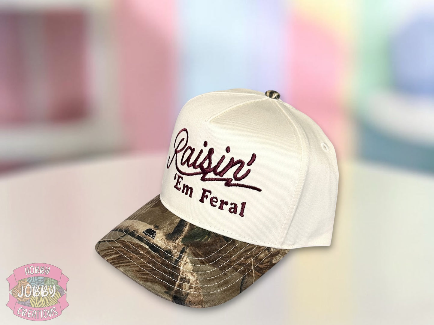 Raisin Em Feral Embroidered Hat