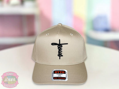 Jesus Cross 3D Puff Embroidered Hat