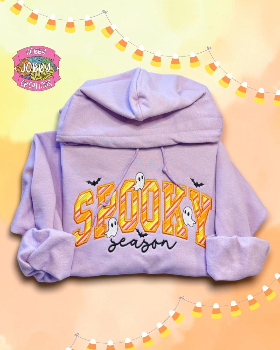 Spooky Season Embroidered Hoodie