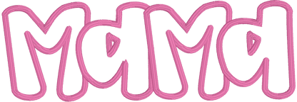 MAMA Applique Hat Compatible Embroidery Design (Digital Download)