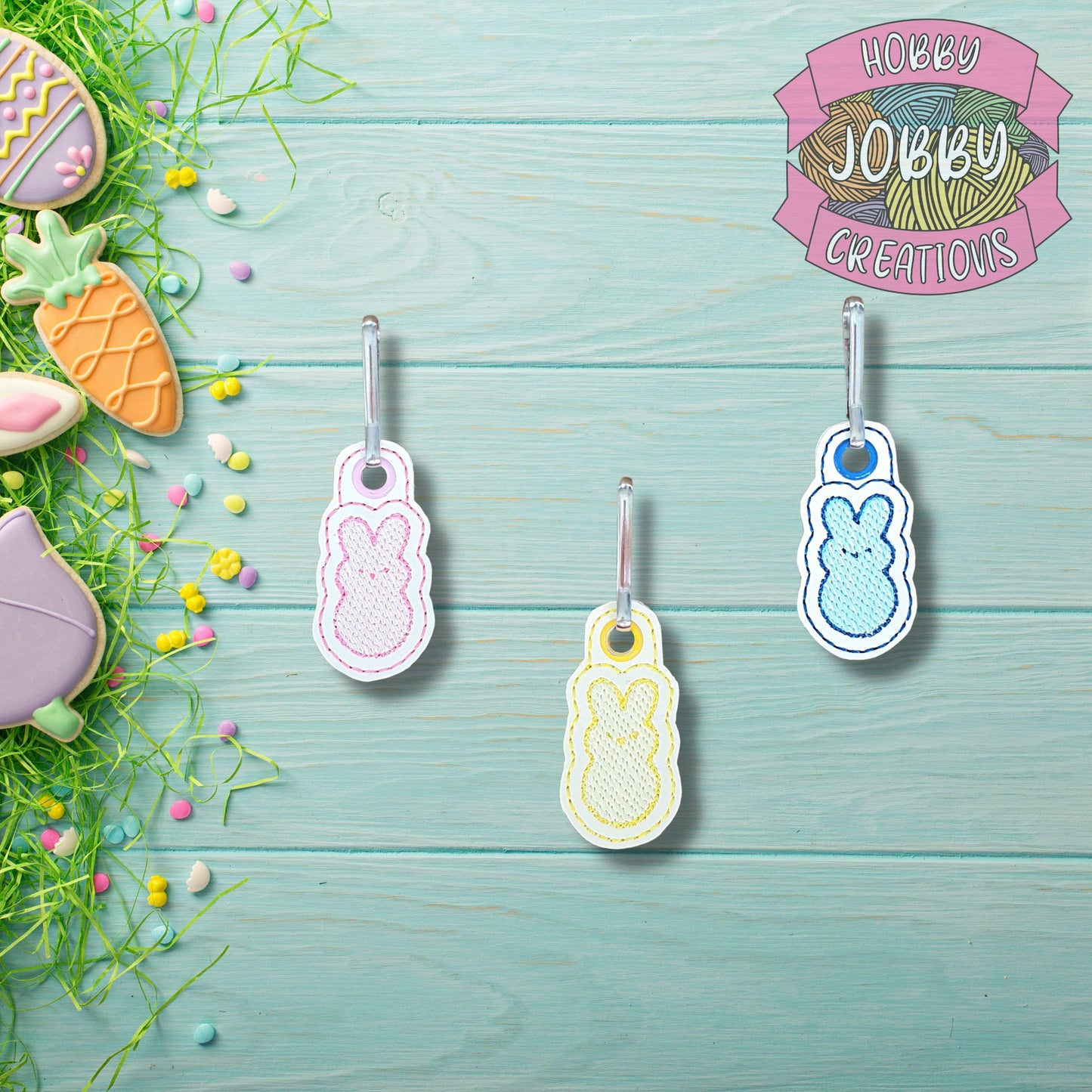 Easter Treat Zipper Pull Digital Embroidery Design