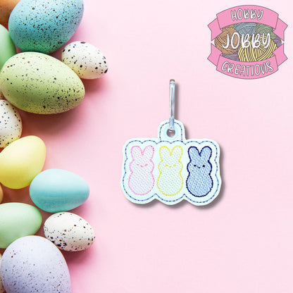 Easter Treat Trio Zipper Pull Digital Embroidery Design