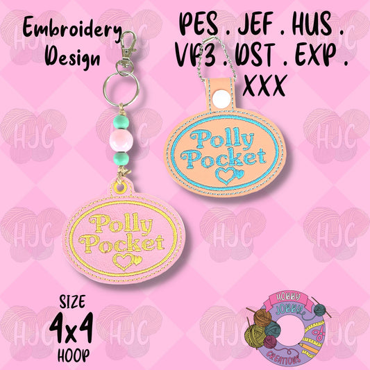 Pocket Girl Snap Tab / Eyelet Digital Embroidery Design