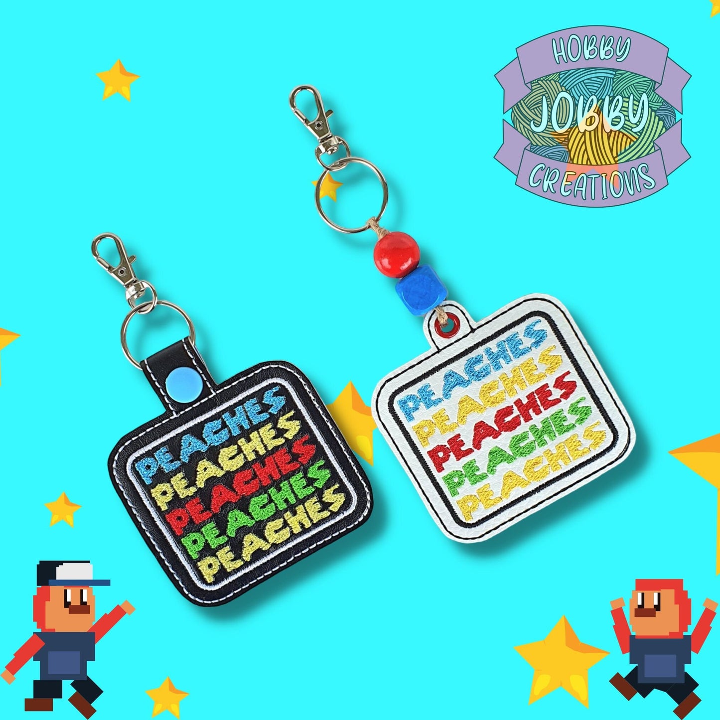 Peaches Eyelet / Snap Tab Digital Embroidery Design