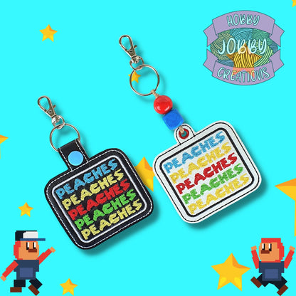 Peaches Eyelet / Snap Tab Digital Embroidery Design