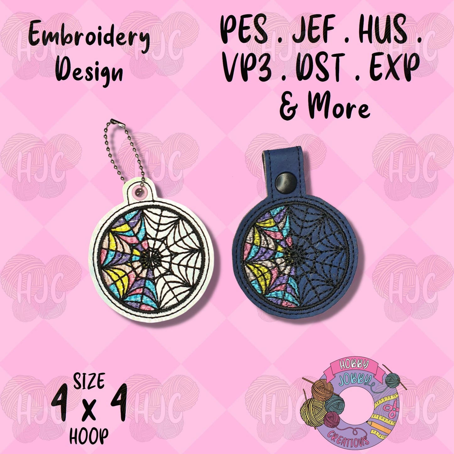 Nevermore Window Snap Tab / Eyelet Digital Embroidery Design