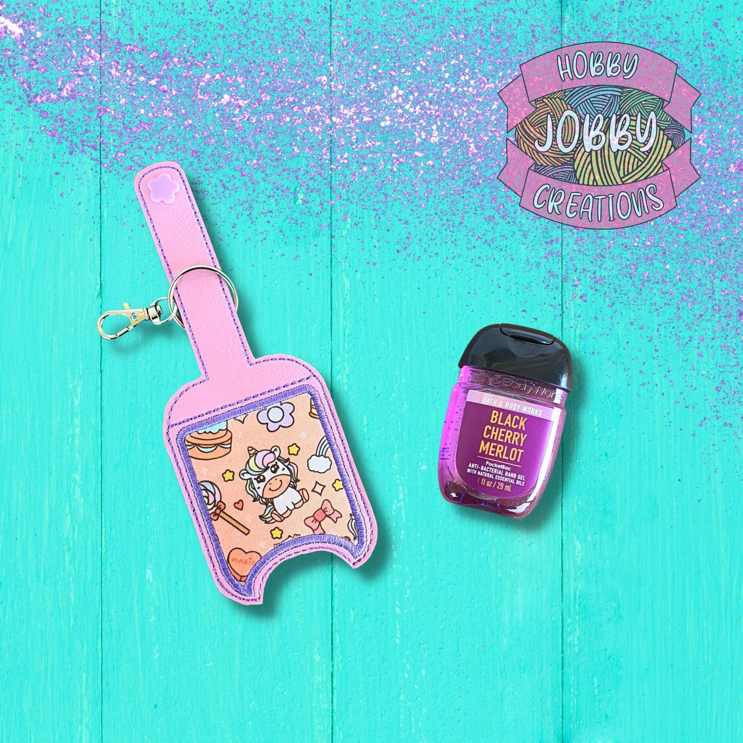 1oz Hand Sanitizer Holder Basic Applique Digital Embroidery Design