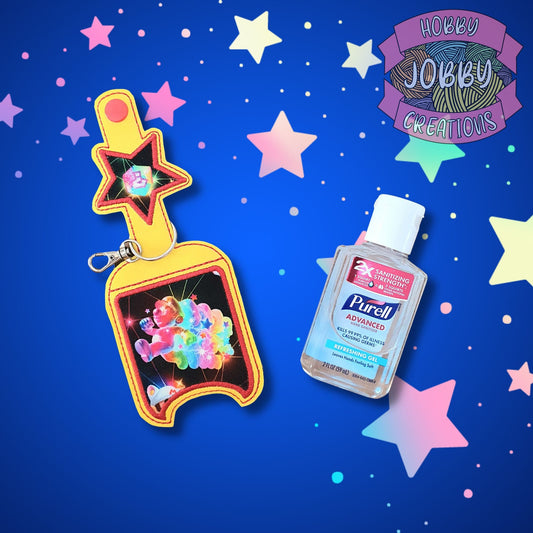 2oz Star Applique Hand Sanitizer Holder Digital Embroidery Design