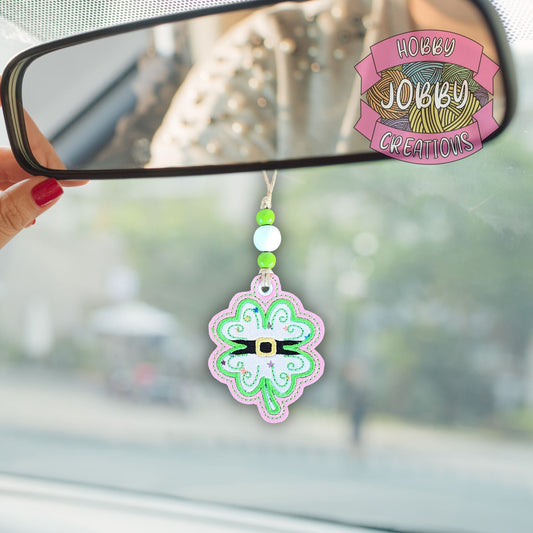 Clover Belt Applique Digital Embroidery Design