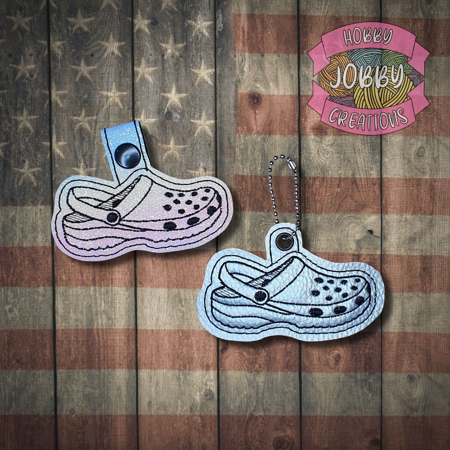 Comfy Slides Snap Tab / Eyelet Digital Embroidery Design