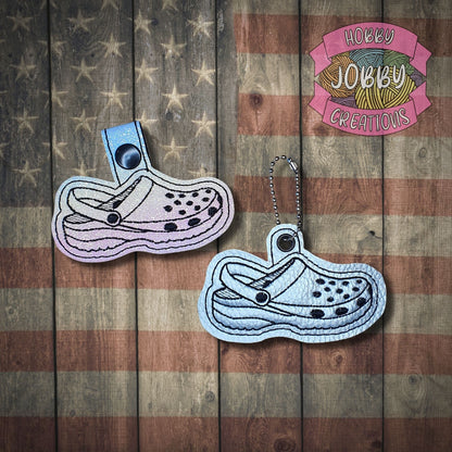 Comfy Slides Snap Tab / Eyelet Digital Embroidery Design