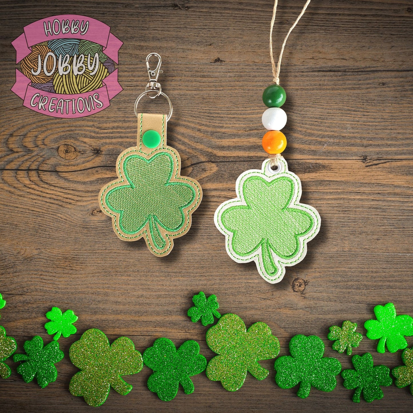 Clover Snap Tab / Eyelet Digital Embroidery Design