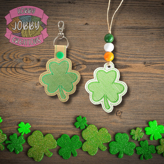 Clover Snap Tab / Eyelet Digital Embroidery Design