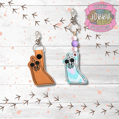 Cool Chicken Snap Tab / Eyelet Digital Embroidery Design