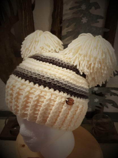 Adult Double-Pom Beanie (American English)