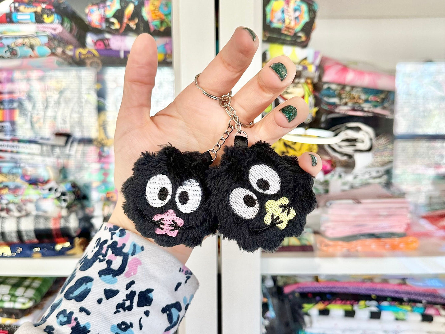 Sooty Friends Embroidered Keychain (Select for color options.)