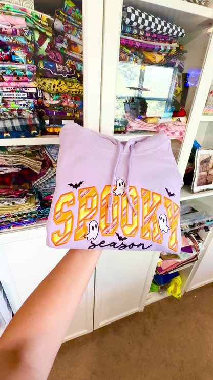 Spooky Season Embroidered Hoodie