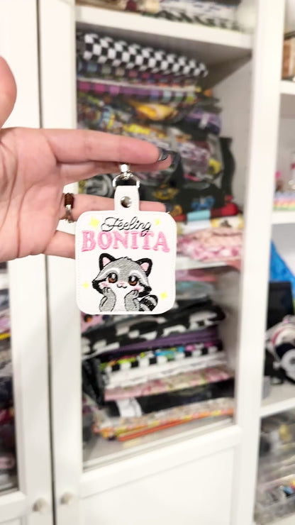 Feeling Bonita Embroidered Keychain