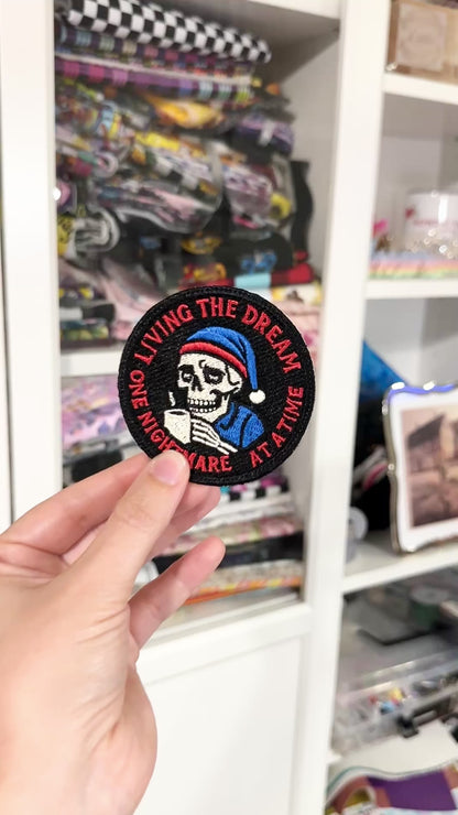 Living the Dream Embroidered Iron-On Patch