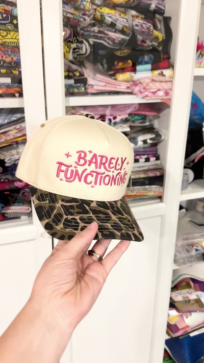 Barely Functioning Embroidered Hat